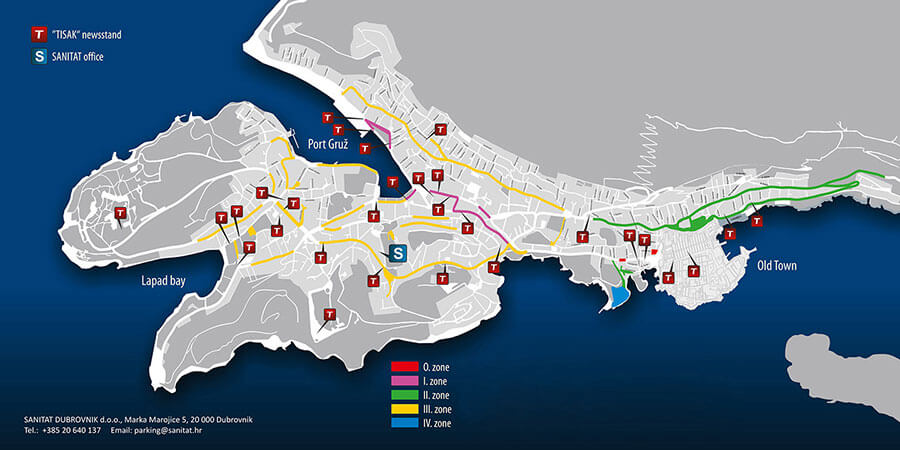 Kde zaparkovat v Dubrovníku?